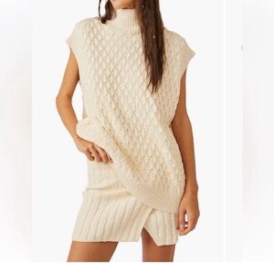 Free People Sweater Miniskirt set